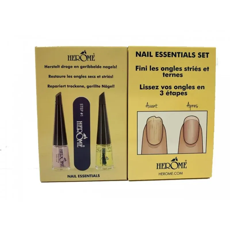 Herôme Nail Essentials Kit J Pour Ongles Secs et Striés                