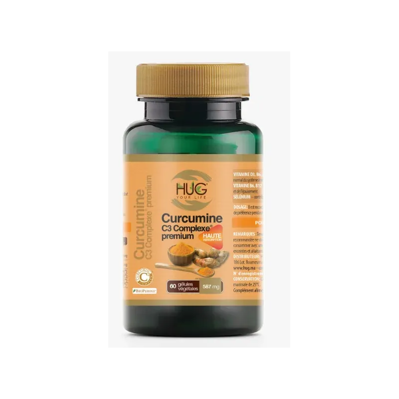 HUG CURCUMIN C3 COMPLEX PREMIUM BOITE 60 CAPSULES