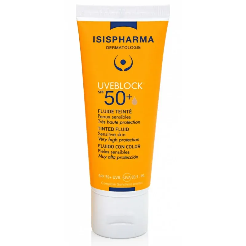ISISPHARMA UVEBLOCK SPF50+ Fluide Teinte Très Haute Protection 40ml
