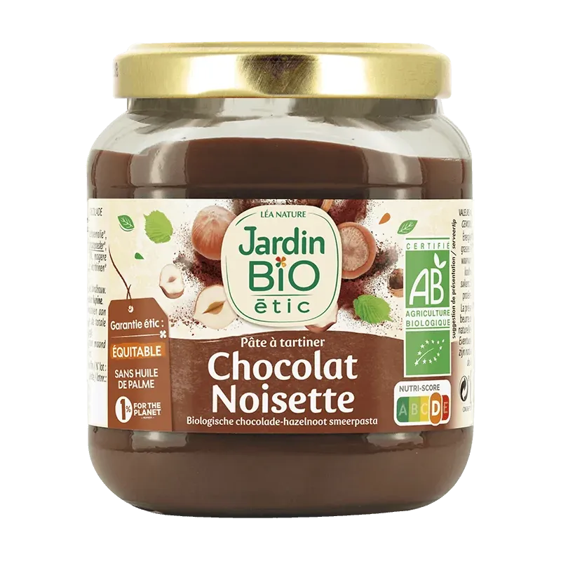 JARDIN BIO PATE A TARTINER CHOCOLAT NOISETTE 350G