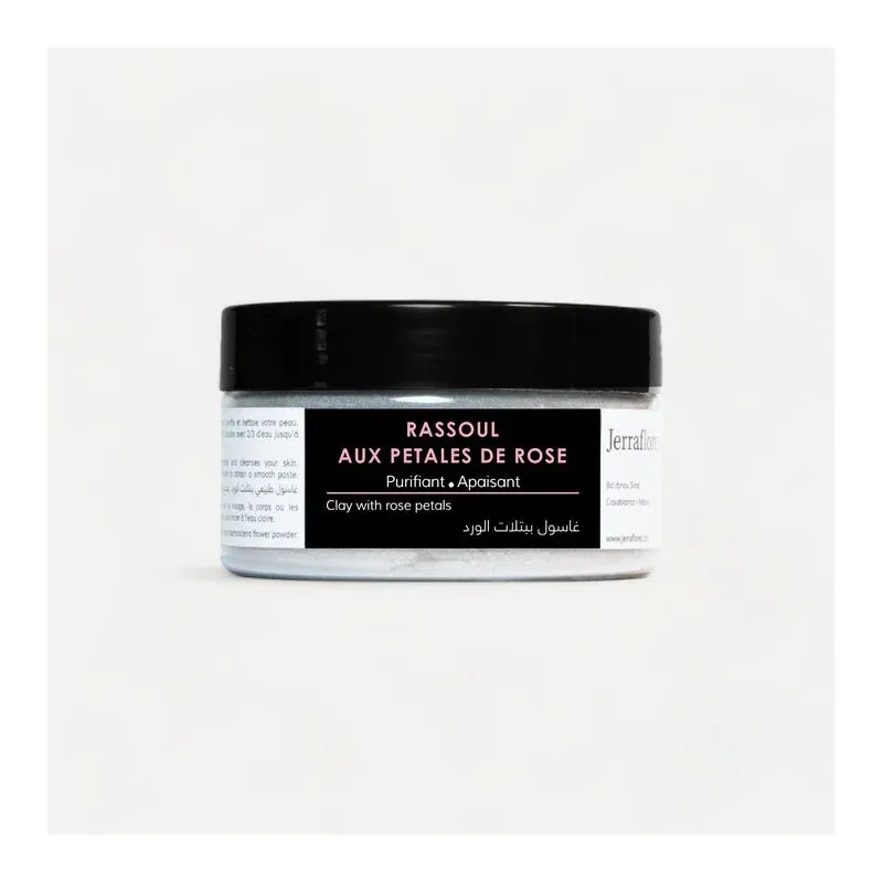 JERRAFLORE RASSOUL AUX PETALES DE ROSES 120g Enveloppement Apaisant