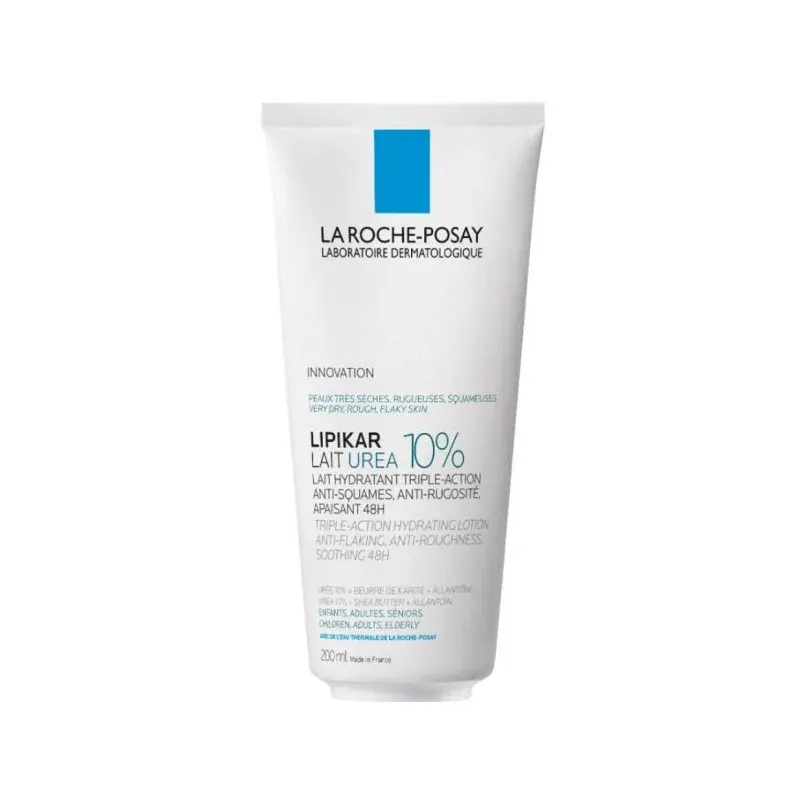 LA ROCHE-POSAY LIPIKAR LAIT UREA 10+ PEAU SENSIBLE TRÈS SÈCHE 200ML