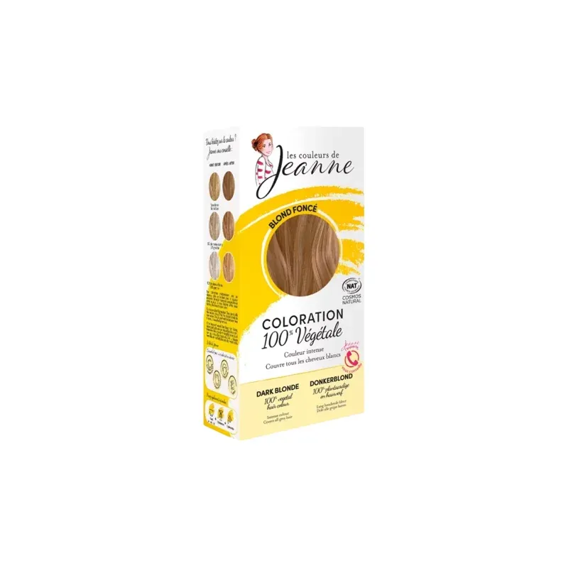 LES COULEURS DE JEANNE COLORATION BLOND FONCE 100% VEGETALE