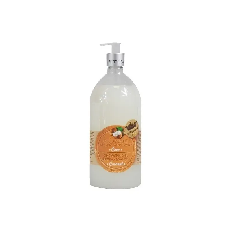 LES PETITS BAINS DE PROVENCE GEL DOUCHE SANS SAVON coco 1L