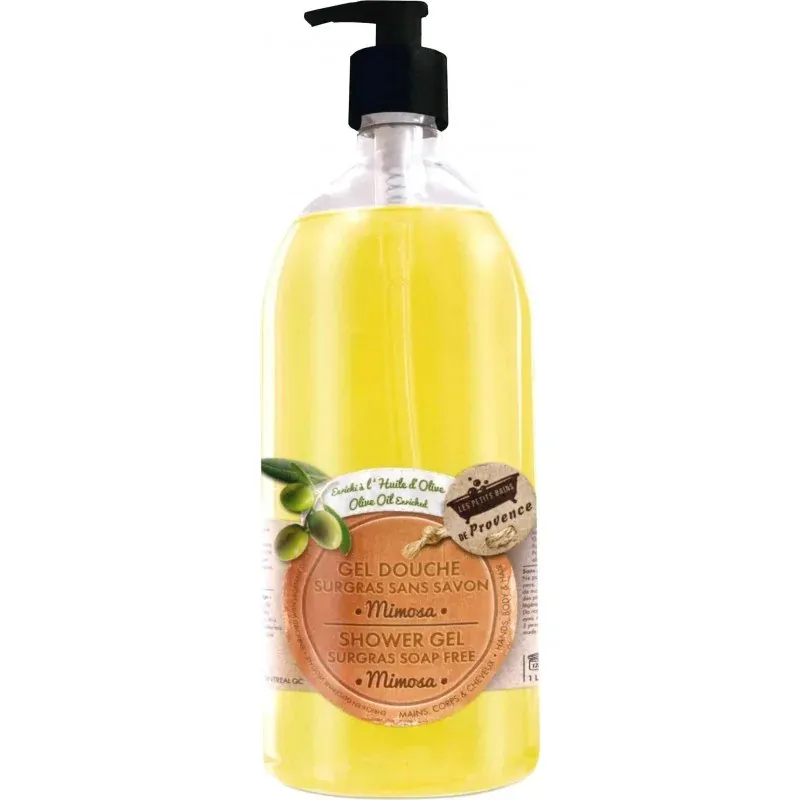 LES PETITS BAINS DE PROVENCE GEL DOUCHE SANS SAVON MIMOSA 1L