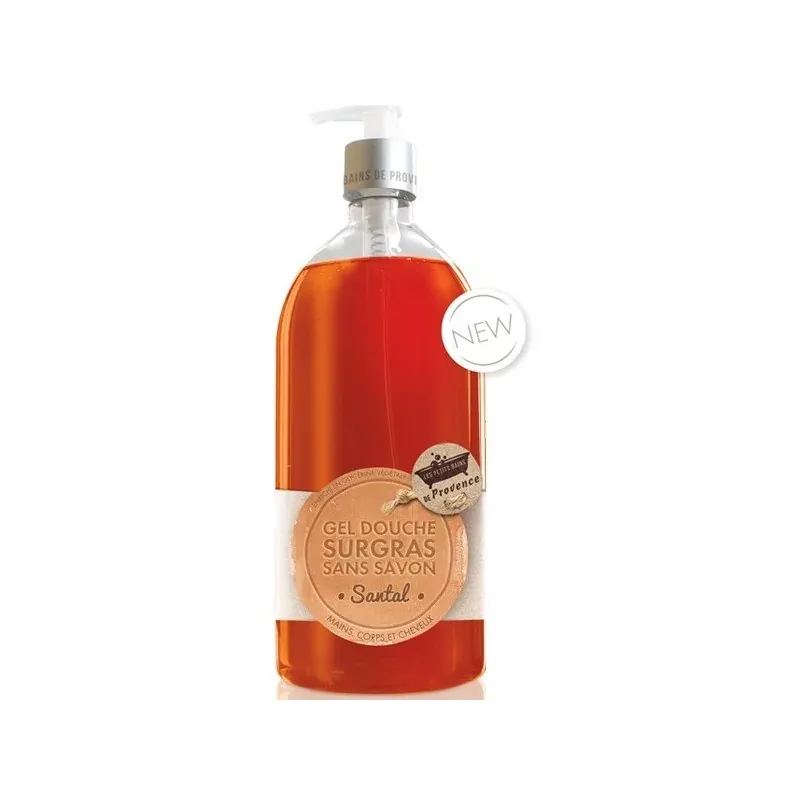 LES PETITS BAINS DE PROVENCE GEL DOUCHE Santal 1 L