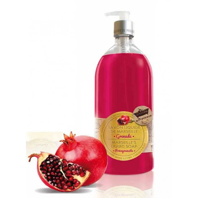 LES PETITS BAINS DE PROVENCE SAVON LIQUIDE GRENADE 1 L