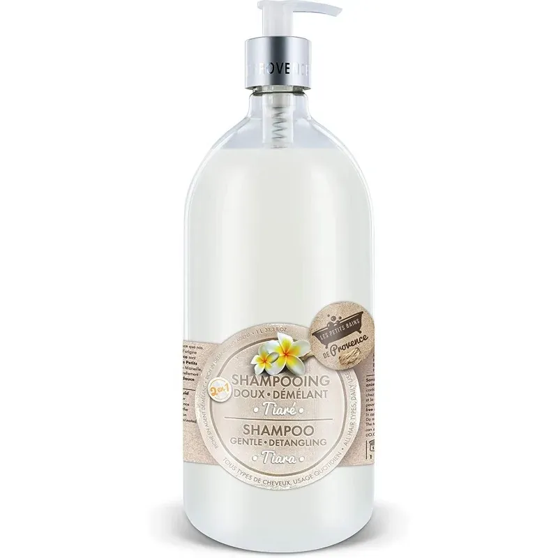 LES PETITS BAINS DE PROVENCE Shampooing doux Tiaré 1L