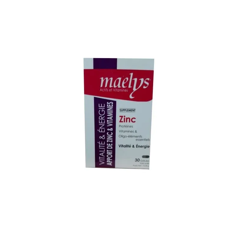 MAELYS ZINC & VITAMINES B VITALITÉ 60 GÉLULES