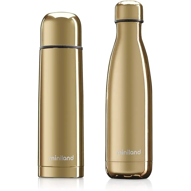 Miniland Deluxe lot de 2 thermos gold 500ml - 89259