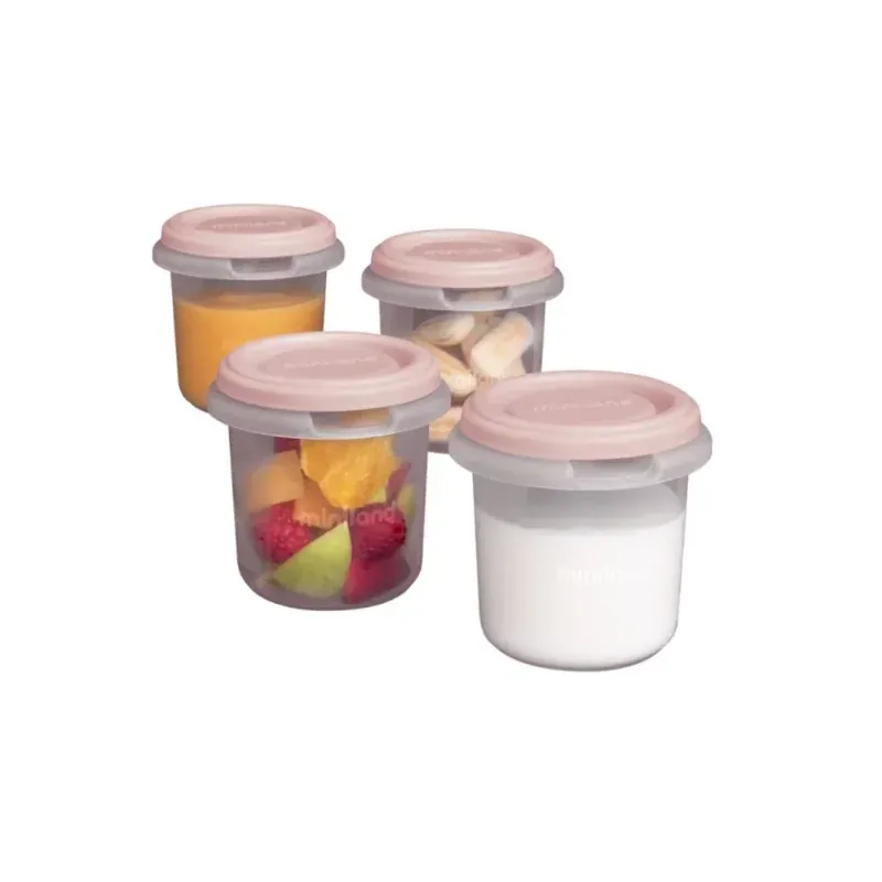 Miniland Set 4 pots de conservation candy 200 ml ref : 89521