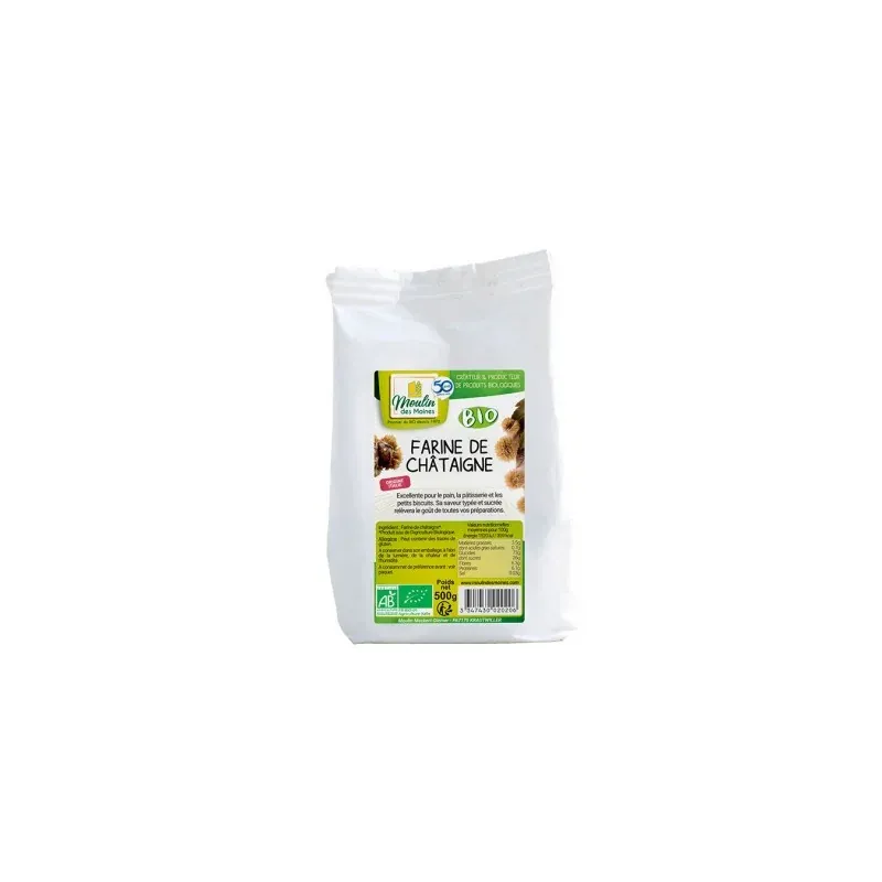 MOULIN DES MOINES FARINE DE CHATAIGNE 500G