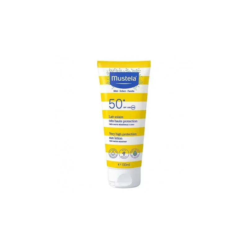 Mustela Bébé Enfant Lait Solaire Très Haute Protection SPF50+ 100ml