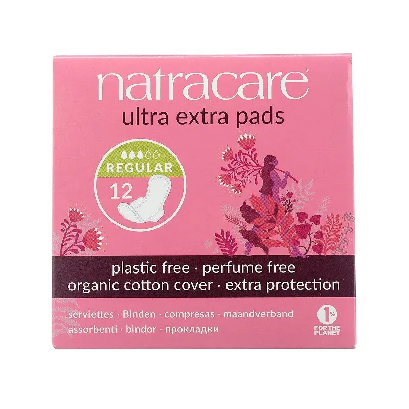 Natracare SERVIETTE ULTRA EXTRA NORMAL 12 U