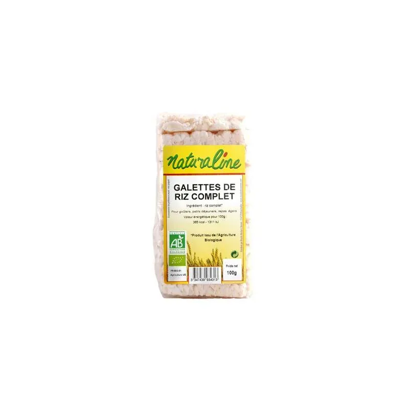 NATURALINE GALETTES DE RIZ COMPLET 100G