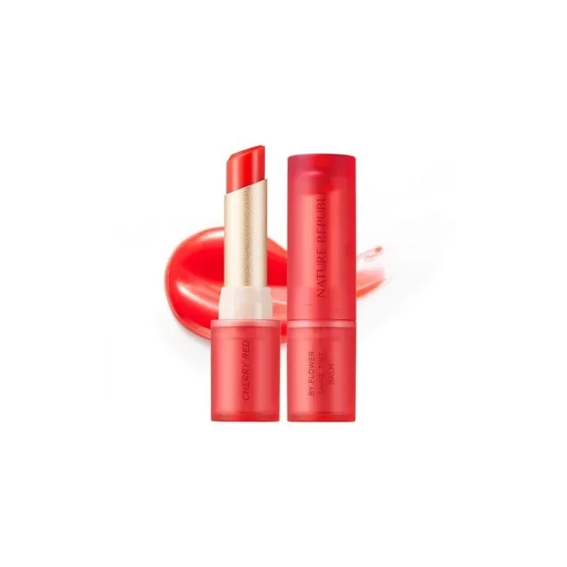 NATURE REPUBLIC BY FLOWER SHINE TINT BALM 02 CHERRY RED
