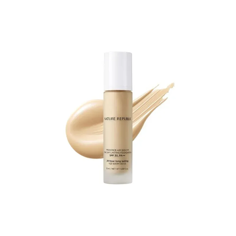NATURE REPUBLIC PROVENCE AIR SKIN FIT ONE DAY LASTING FOUNDATION Y23 WARM BEIGE SPF30 PA++ 32 ml
