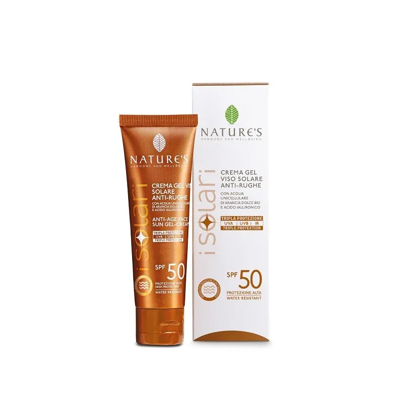 Natures Isolari Gel Creme Visage Anti-age Spf50 50ml