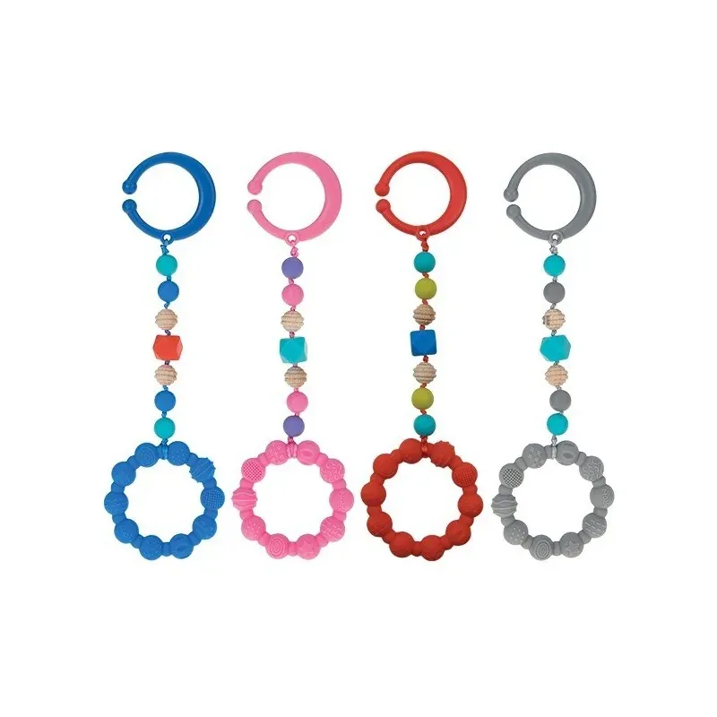 NUBY Anneau de dentitionsilicone avec clip -3m+ NV0613001