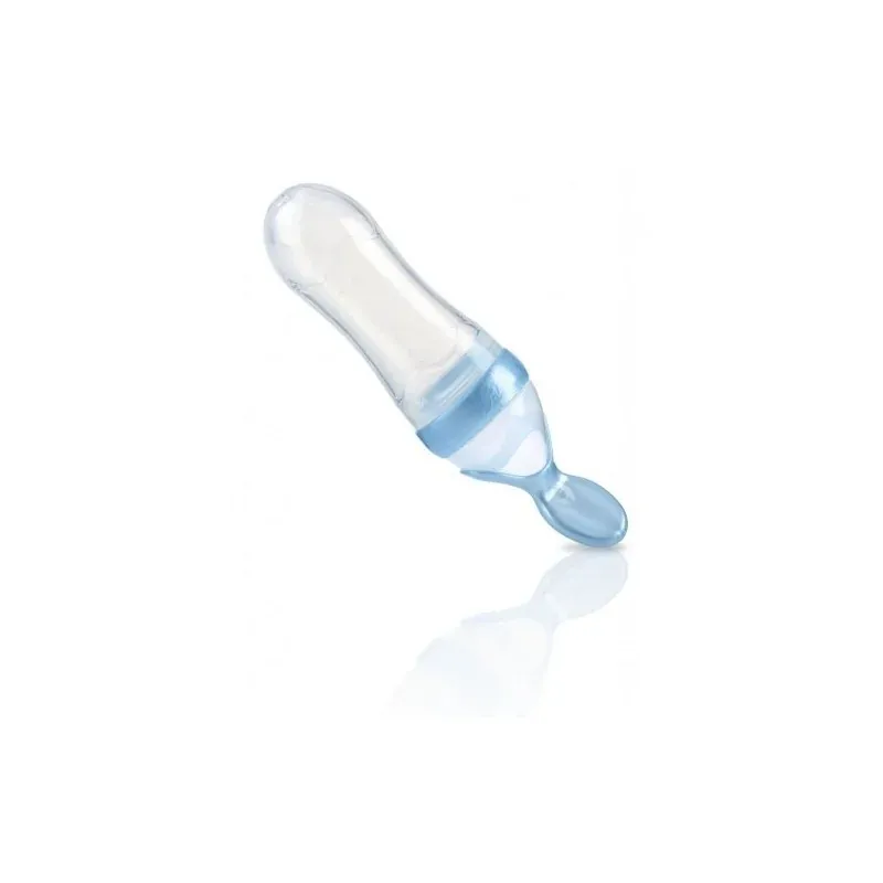 NUBY Biberon cuillère semi-rigde 100 % silicone pour repas liquide (soupe, campotte…) +3mois NV05001