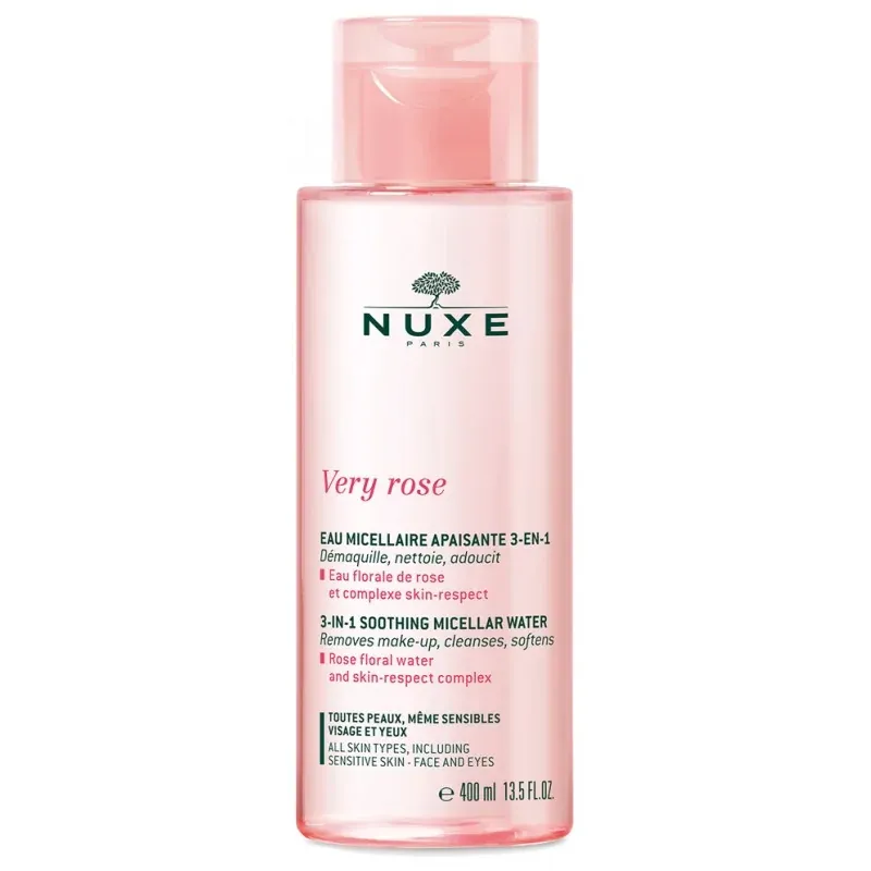 NUXE Very Rose - Eau démaquillante 3 en 1 400ml                                                         