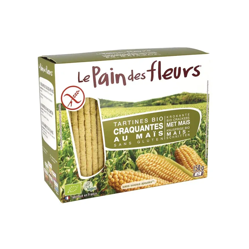 Le Pain des Fleurs Tartines Craquantes Maïs Riz 150G