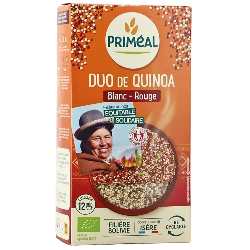 Primeal DUO DE QUINOA 500 G (Blanc et rouge)