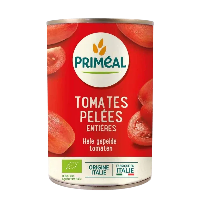 PRIMEAL TOMATES PELEES ENTIERES 400G