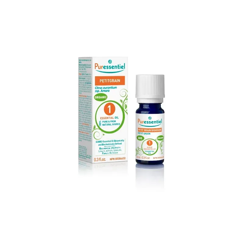 PURESSENTIEL HUILE ESSENTIELLE PETIT GRAIN BIGARADE BIO 10 ML