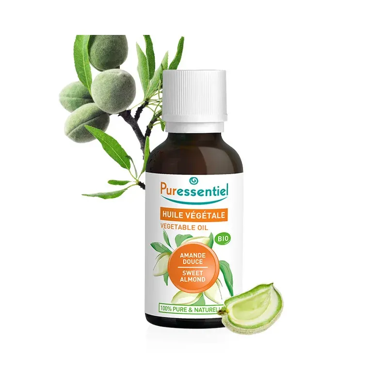 PURESSENTIEL HUILE VÉGÉTALE AMANDE DOUCE BIO 50 ML
