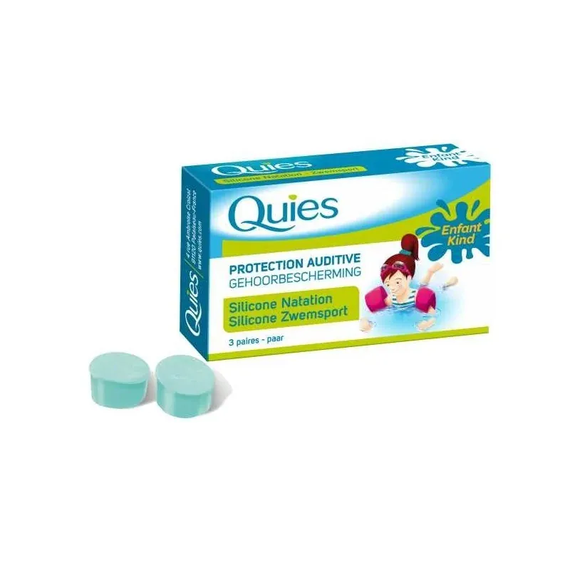 QUIES SILICONE NATATION ENFANT 3 Paires