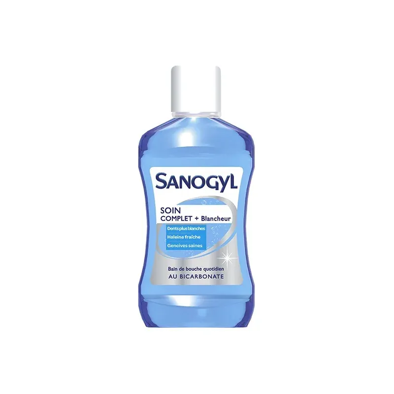 SANOGYL BAIN DE BOUCHE SOIN COMPLET + BLANCHEUR FL 500ML