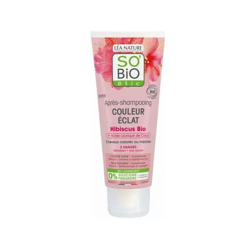 So Bio Après Shampoing Couleur Eclat Hibiscus 200ml