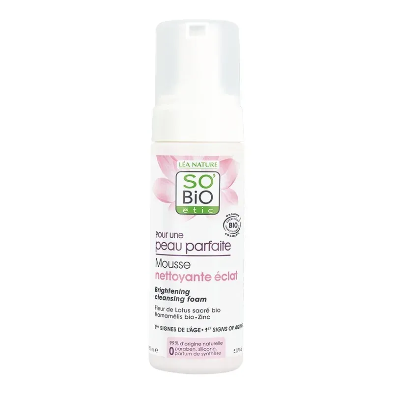 SO BIO MOUSSE NETTOYANTE – ÉCLAT -150ML                                             