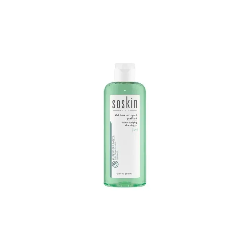 SOSKIN GEL NETTOYANT PURIFIANT 250ML PEAUX MIXTES OU GRASSES                          