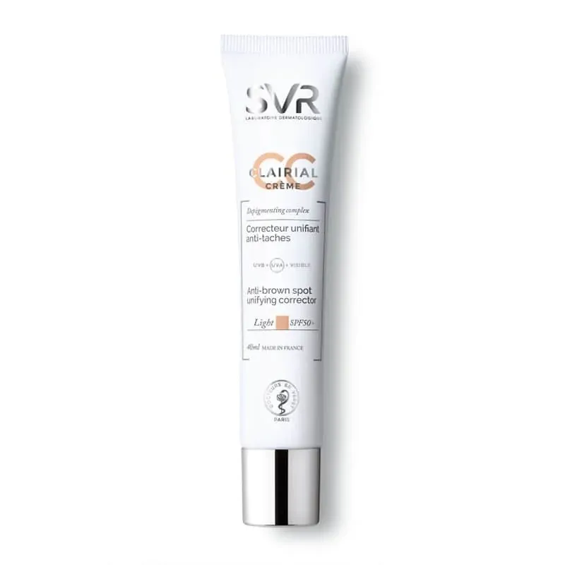 SVR CLAIRIAL CC CRÈME CORRECTEUR UNIFIANT ANTI-TACHES LIGHT SPF50+ 40 ML 