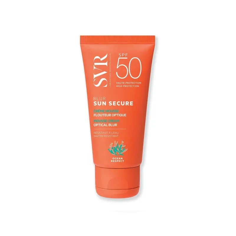Svr solaire sun secure blur creme mousse toutes peaux spf50 50ml