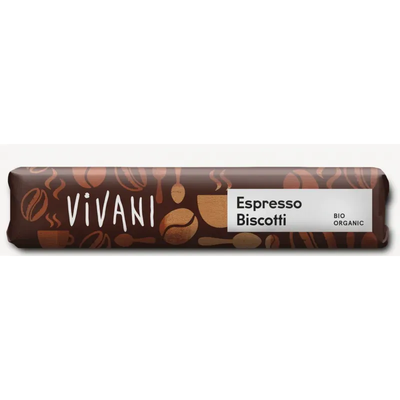 VIVANI BARRE DE CHOCOLAT ESPRESSO BISCUIT 40G