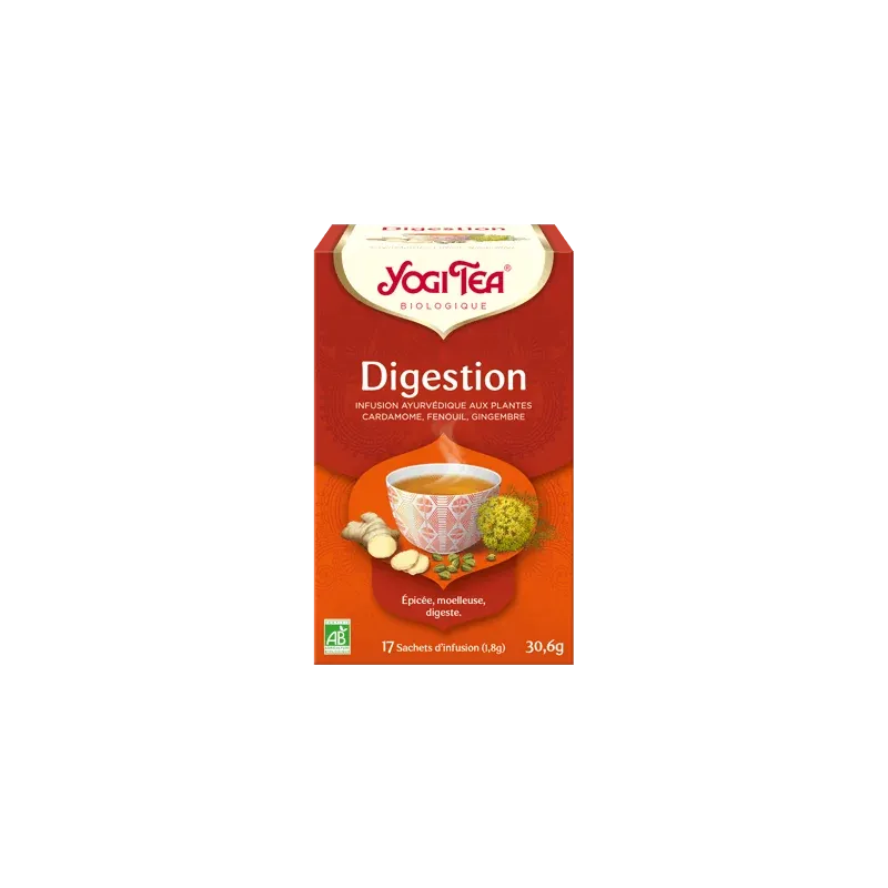 YOGI TEA Digestion 17x2g (cardamome, fenouil, coriandre, gingembre)
