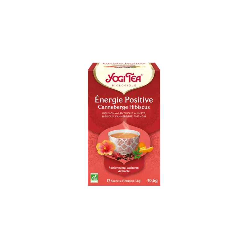 YOGI TEA ENERGIE POSITIVE CRANBERRIES HIBISCUS 17 X 2 g