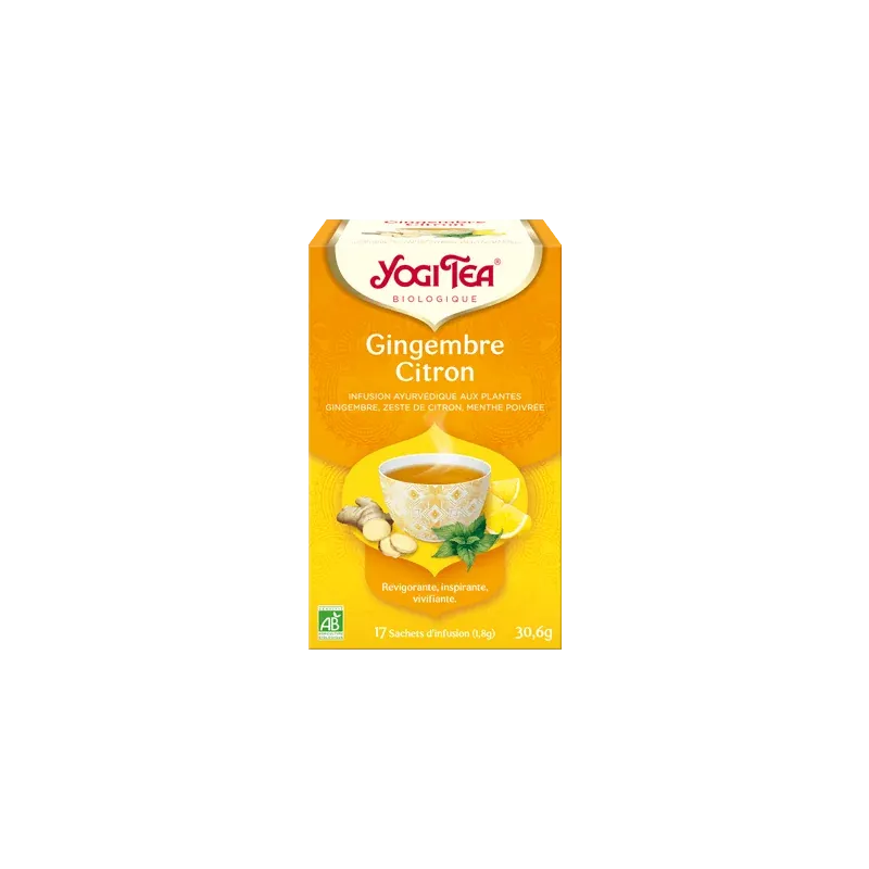 YOGI TEA GINGEMBRE CITRON 17x2 g