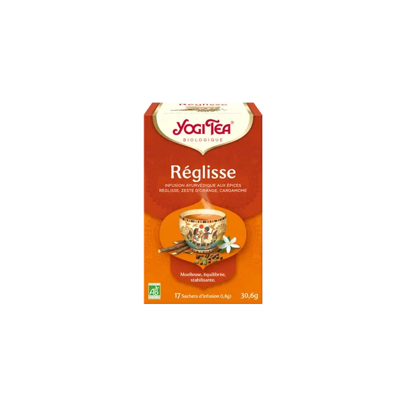 YOGI TEA Réglisse 17x 2g (Réglisse, cannelle, gingembre, zeste d'orange)