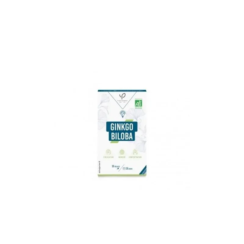 yves ponroy Ginkgo biloba Bio stimulation intellect 30 gélules
